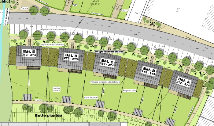 Les Jardins de Saint Germain : Plan Masse