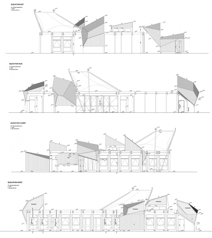 Maison de l'enfance : Faades