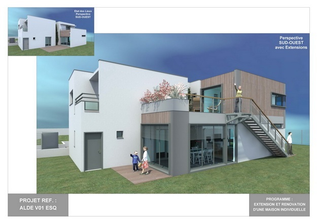 ALDE - V01 - Extension et Rnovation d'une Maison Individuelle : image_projet_mini_67706