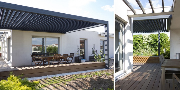 Rnovation d'un duplex sur le toit : Pergola