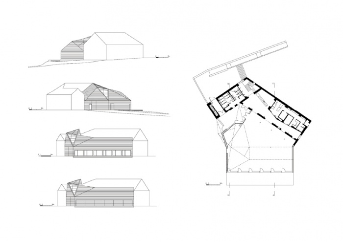 Rhabilitation/Extension de la ferme du couvent en salle de rception : MEP-CHFbis