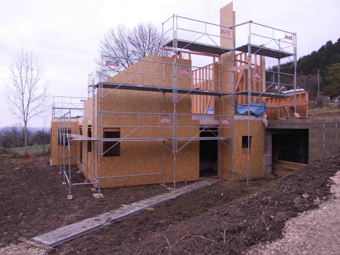 Maison individuelle  ossature bois : Pendant le chantier 2